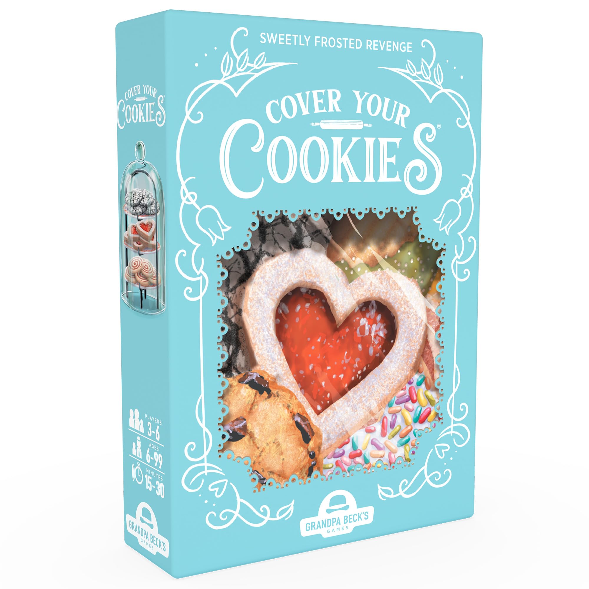 Cover Your Cookies artwork on cards sparks a lively family game night.