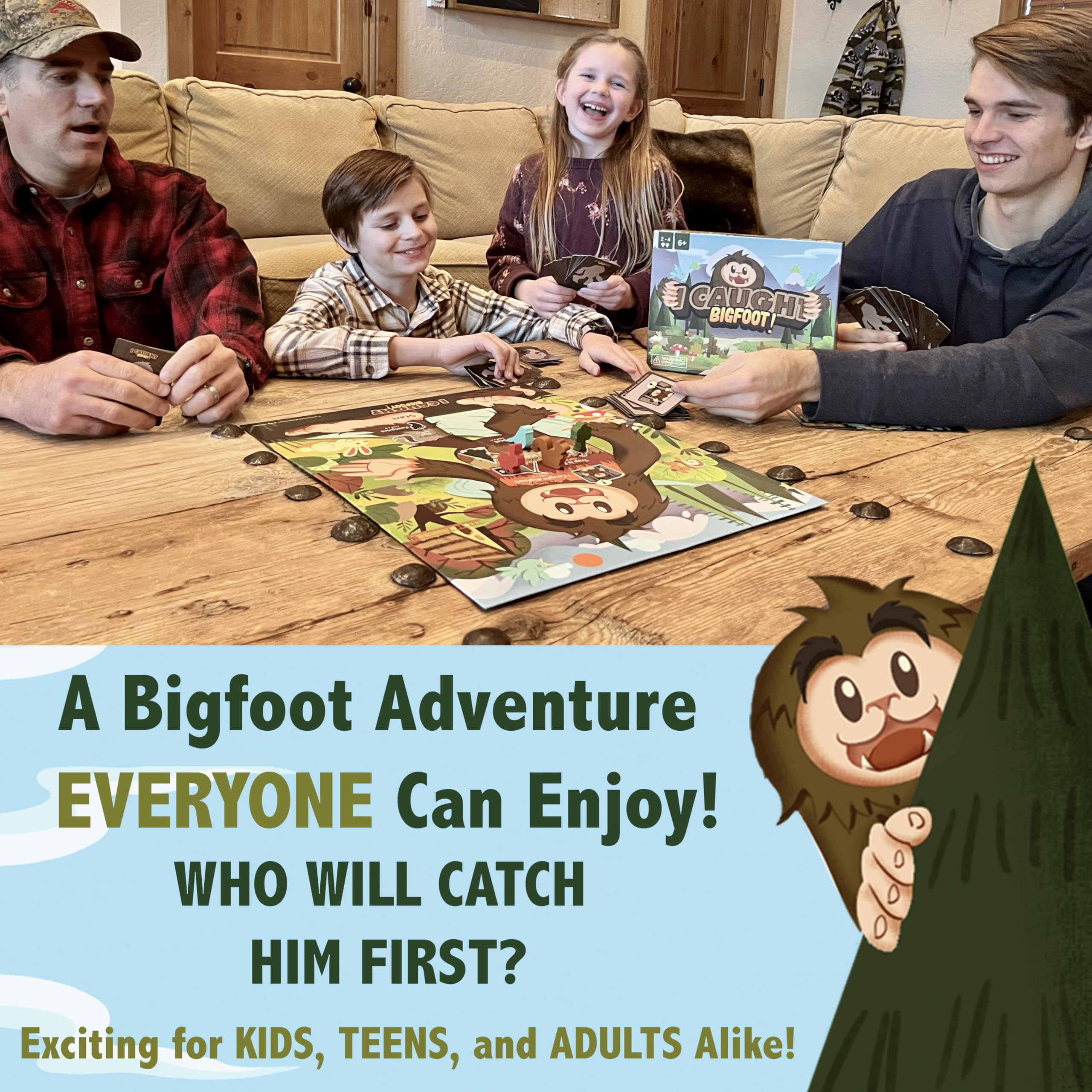 Covered Wagon Games I Caught Bigfoot evidence bag keeps clues organized.