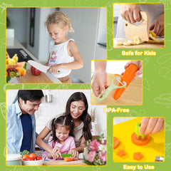 COVLUROTO kid apron and gloves protect outfits during cooking.