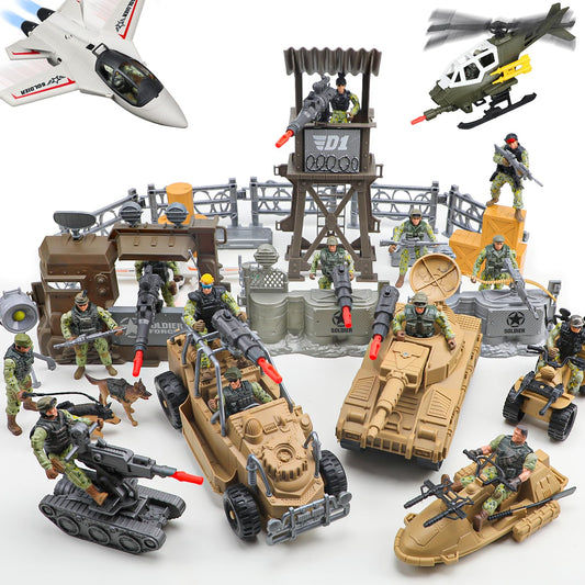 Covsen Army Men playset overview with varied figures for imaginative battles