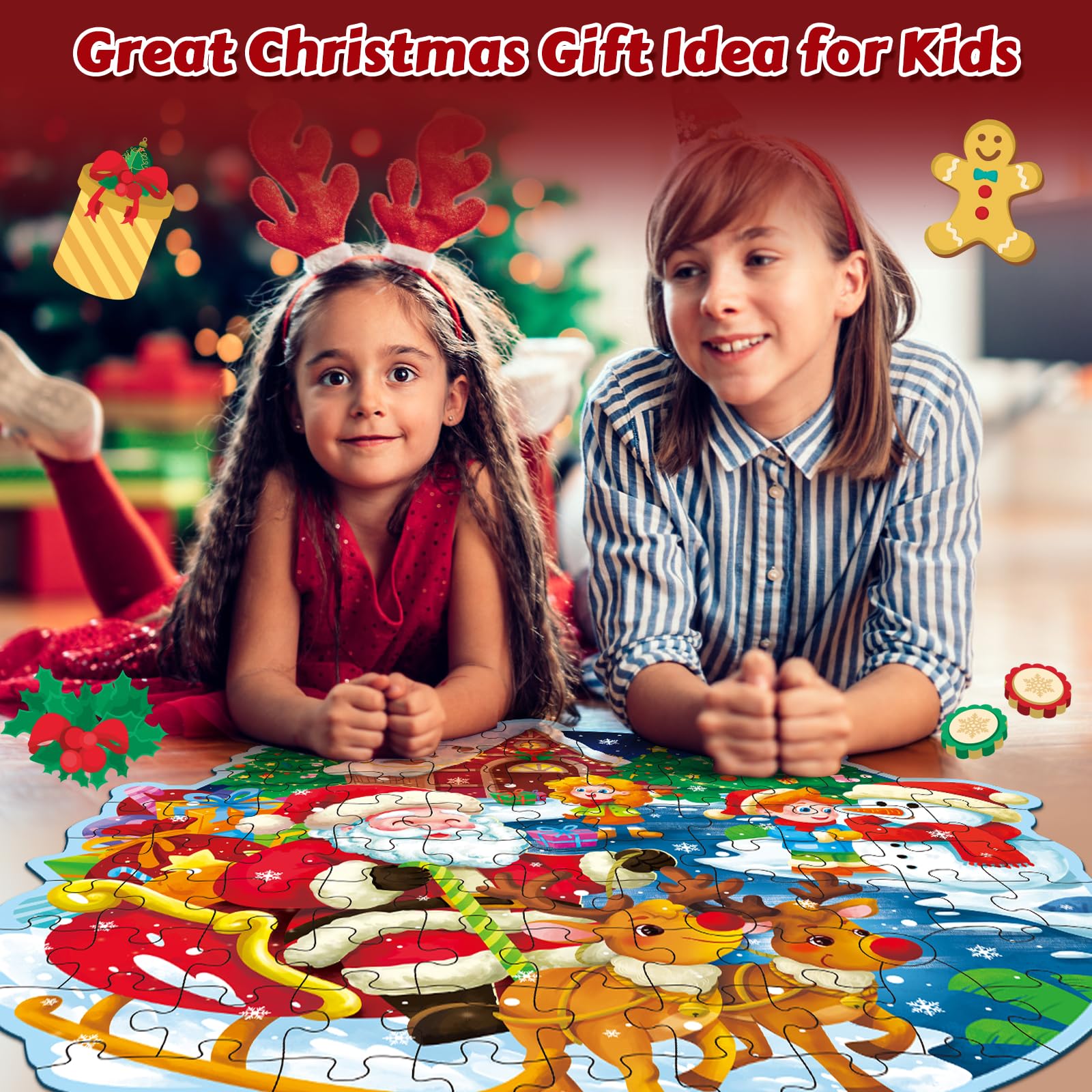 Covsen Christmas puzzle assembly aids cognitive development and hours of engaging play.