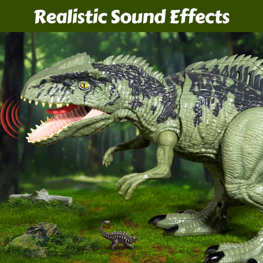 Giganotosaurus open jaws attack motion sparks dynamic dinosaur battles