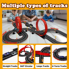 Covsen dual-racing setup enables two cars to race simultaneously.