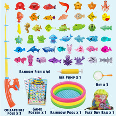 CozyBomB high-quality fishing poles with magnets for durable play