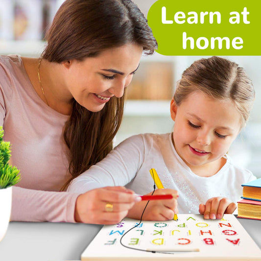 CozyBomB magnetic alphabet letters aid color recognition and early literacy.