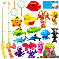 CozyBomB magnetic fishing toys water table for kids, ideal for ocean-themed learning.