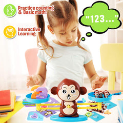 CozyBomB Monkey Scale numbers 1–10 for playful number recognition.