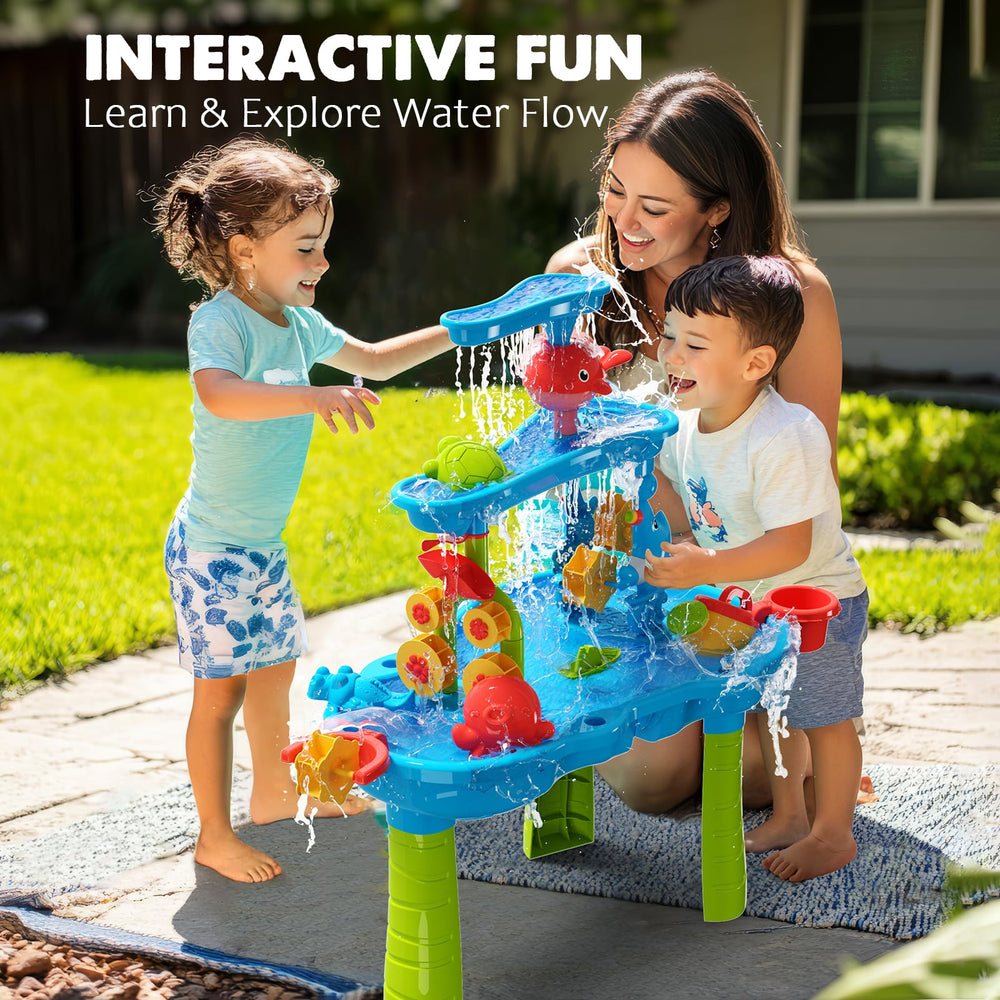 CozyBomB splash bucket feature adding splashes to outdoor water fun.