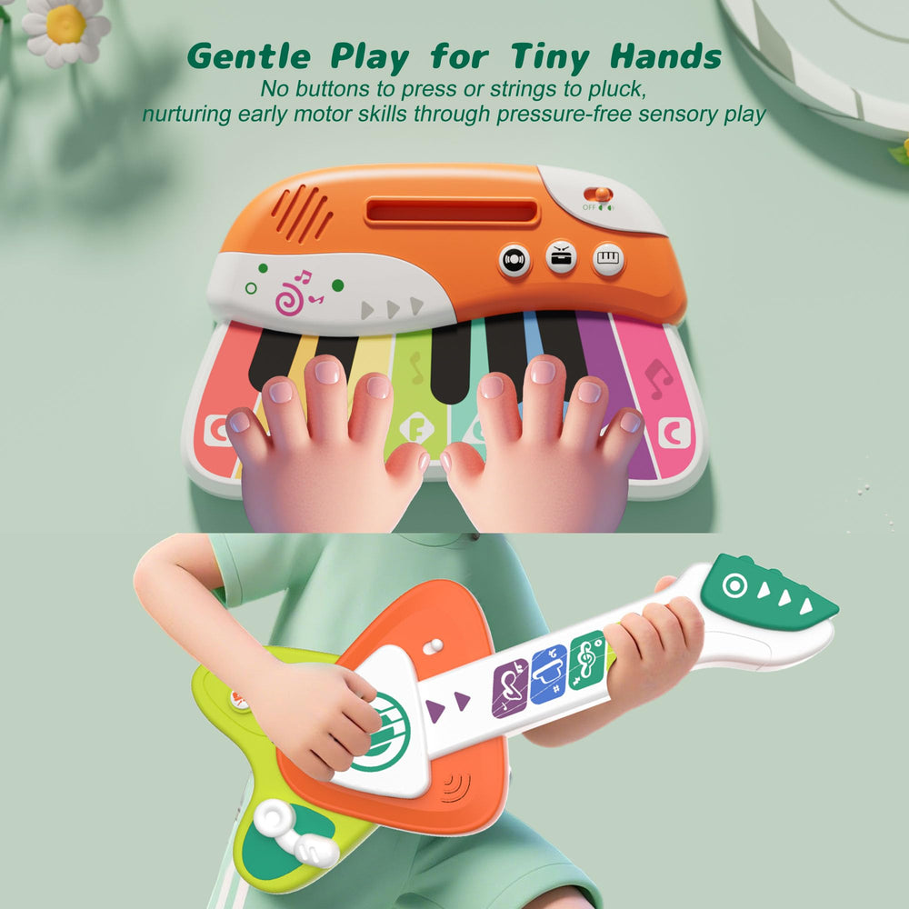 Cozybuy colorful-12-color-learning-toy supports color recognition during music time.
