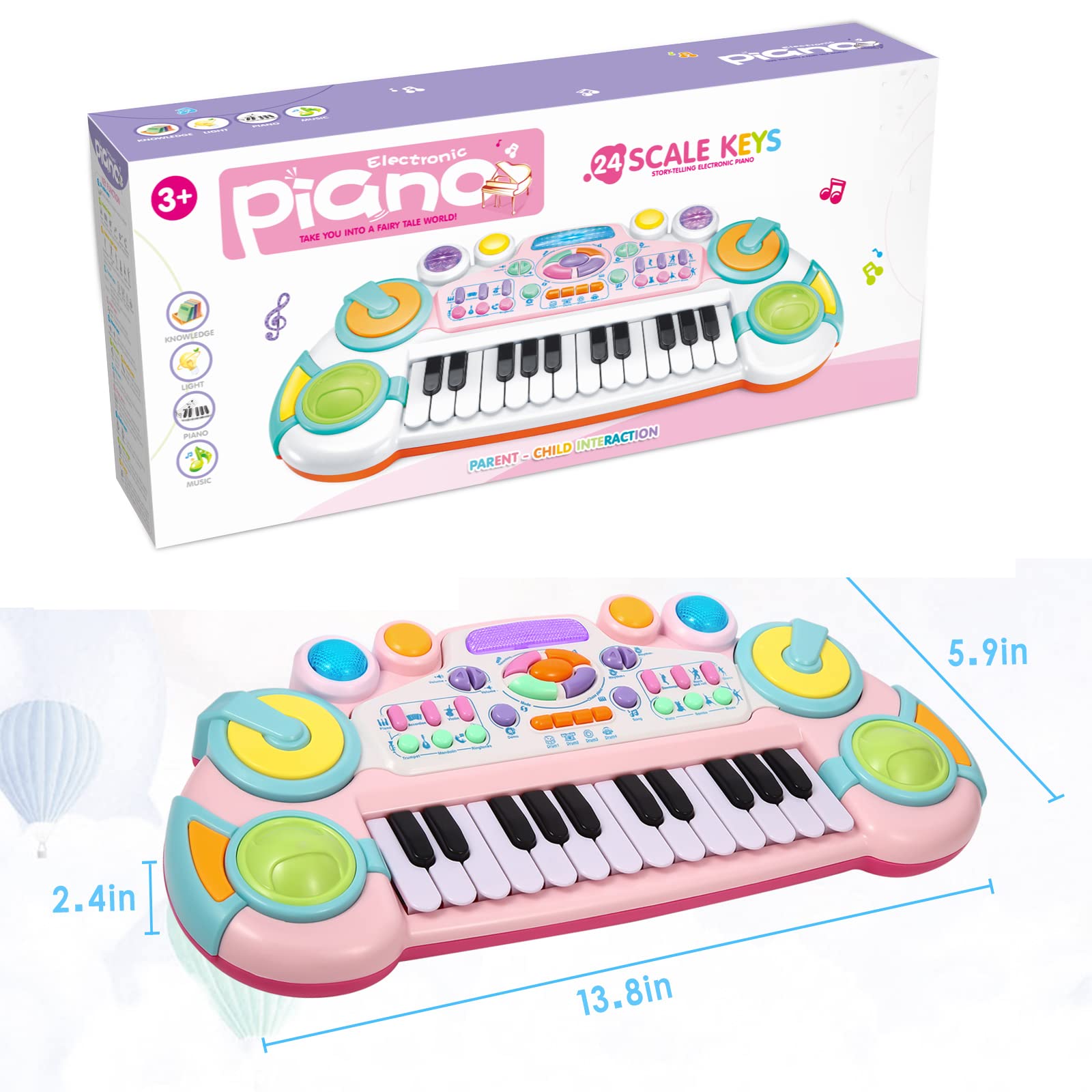 Cozybuy compact dimensions fit small tabletops and laps for on-the-go practice.