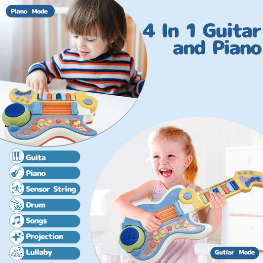 Cozybuy Toddlers Guitar lullaby projector for bedtime ambiance