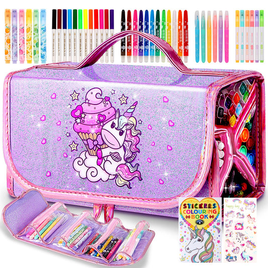 CozyJoyz 50-pcs fruit-scented washable markers with vibrant colors and easy cleanup