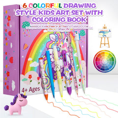 CozyJoyz unicorn pencil case durable and portable, keeps tools organized.