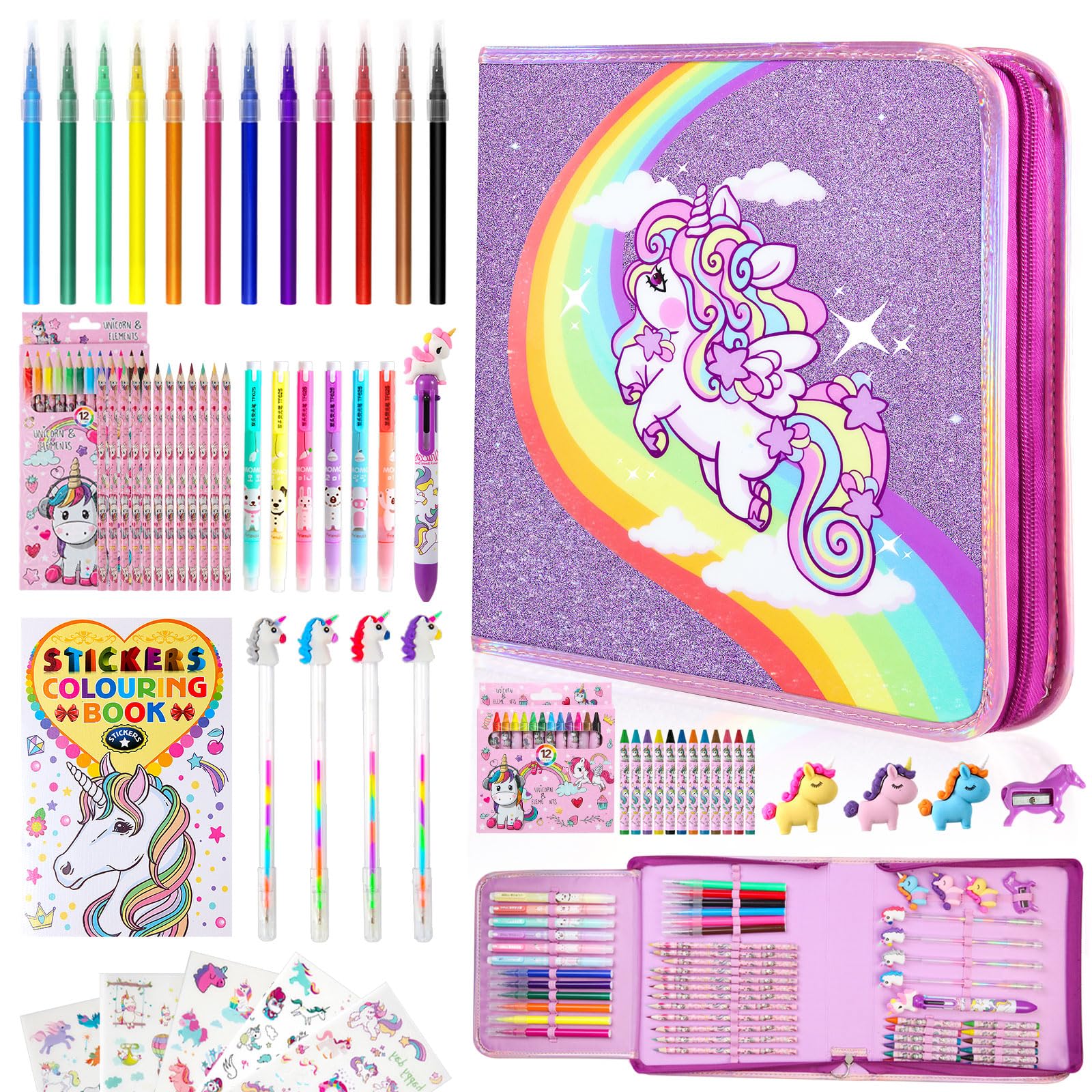 CozyJoyz Unicorn Washable Marker Set box, a mess-free start to kid-friendly art.