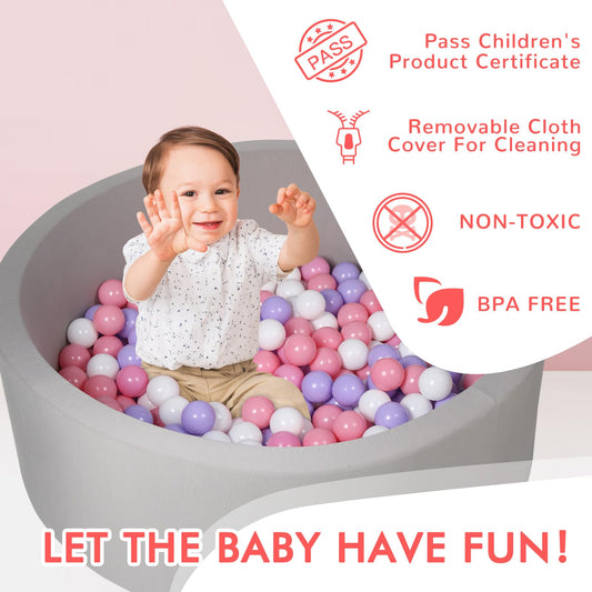 COZYTRAUM ball pit wall detail highlights thick padding for safe, soft surroundings.