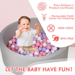 COZYTRAUM ball pit wall detail highlights thick padding for safe, soft surroundings.