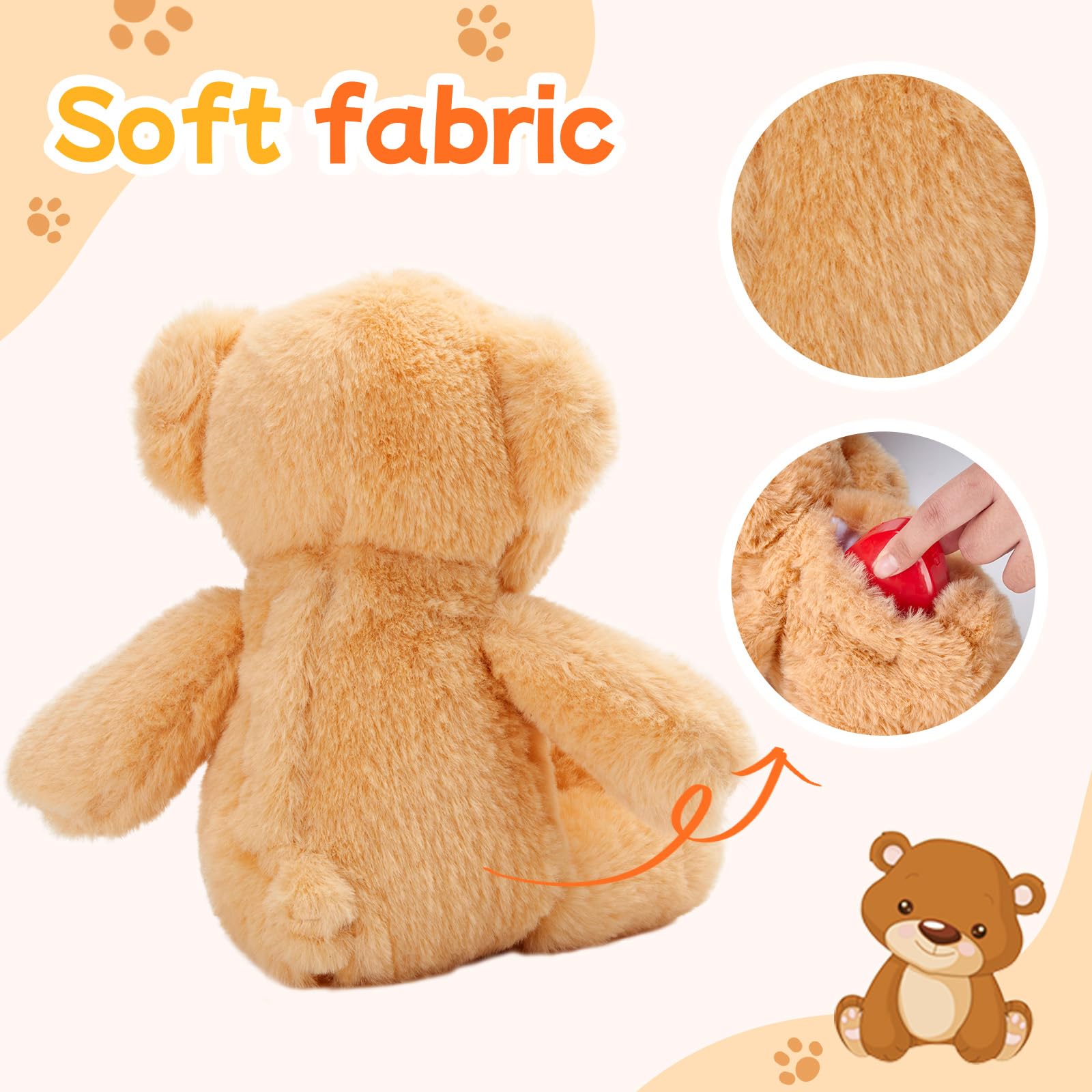 CozyWorld heartbeat bear kid bedroom décor, cute and comforting accent.
