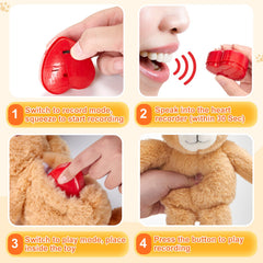 CozyWorld heartbeat bear playback, replay your message with a gentle squeeze.
