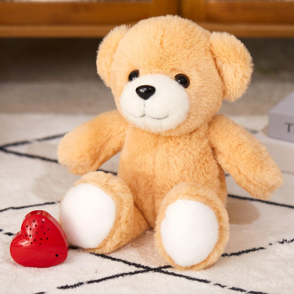 CozyWorld heartbeat bear soft plush fabric, premium materials for lasting companionship.
