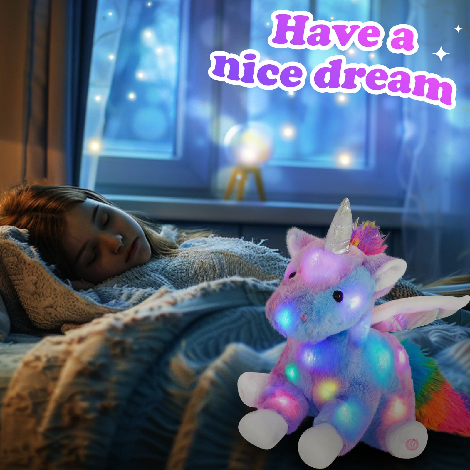 CozyWorld unicorn fluffy fur close-up shows soft, cuddle-worthy texture.