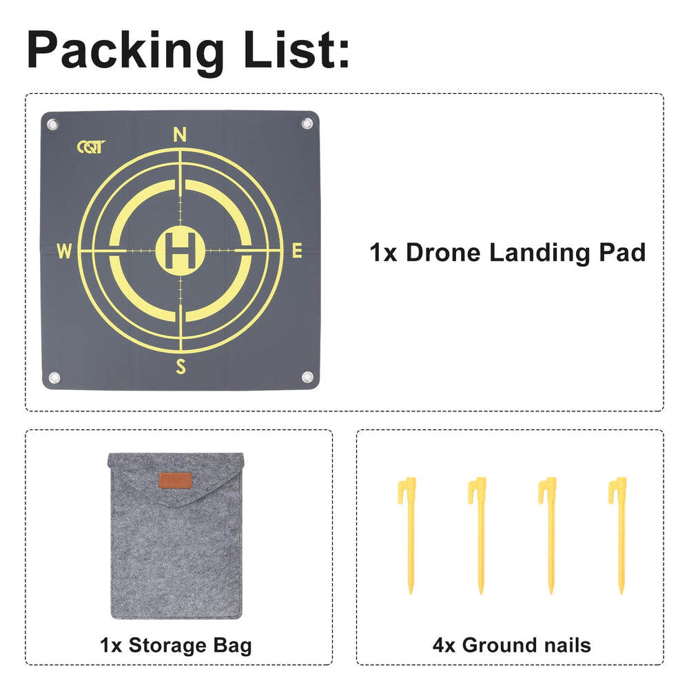 CQT 55cm landing surface prepared for easy drone takeoff and landing