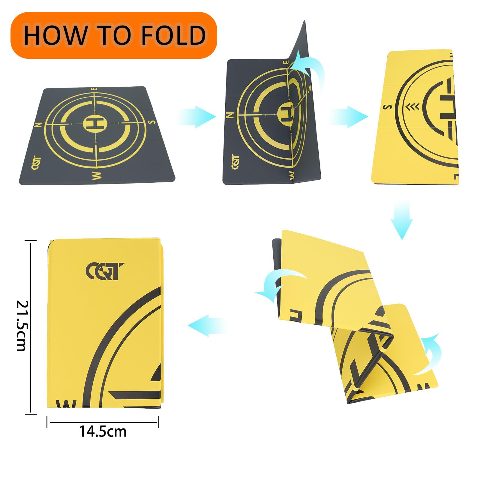 CQT Drone Landing Pad used on grass for reliable landings