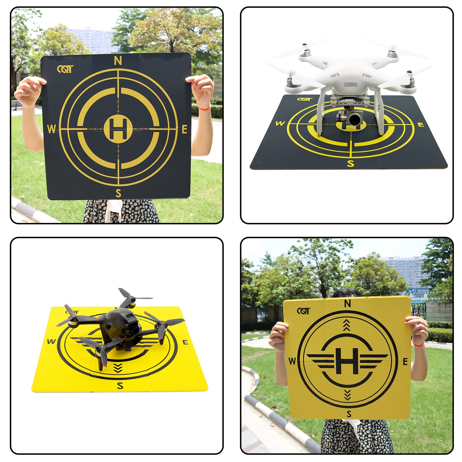 CQT Drone Landing Pad used on snow and uneven terrain