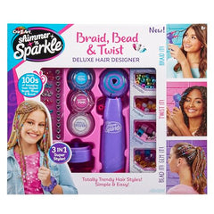 Cra-Z-Art braid tool wraps sections to create quick, colorful braids.