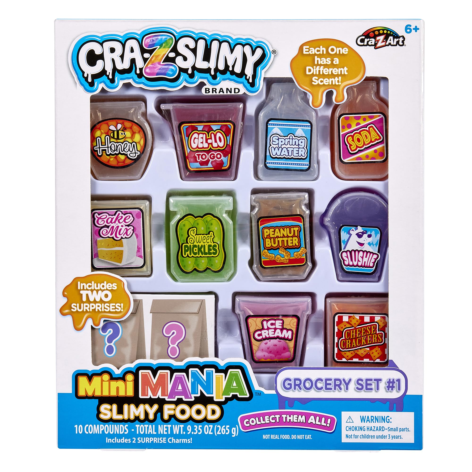 Cra-Z-Art Slimy Mini Mania grocery containers spark imaginative play and tactile fun
