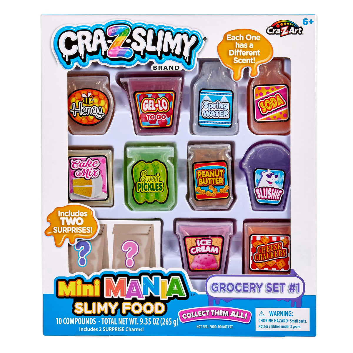 Cra-Z-Art Slimy Mini Mania grocery containers spark imaginative play and tactile fun