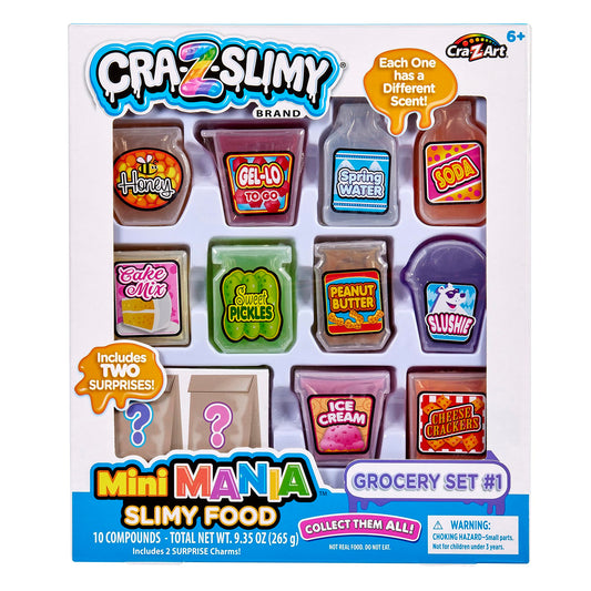 Cra-Z-Art Slimy Mini Mania grocery containers spark imaginative play and tactile fun