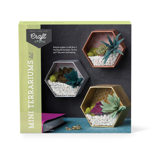 Craft Crush mini terrarium base pebbles for wall display
