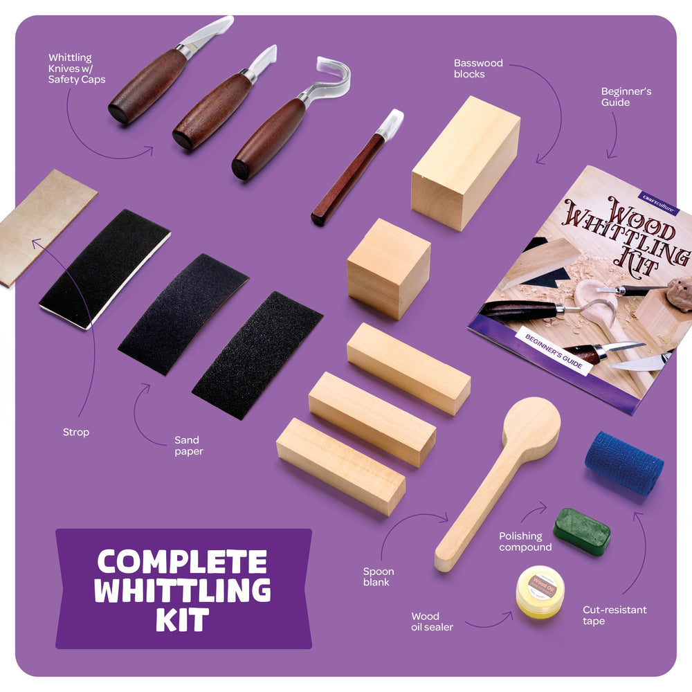 Craft Culture basswood blocks provide ideal material for first spoon projects.