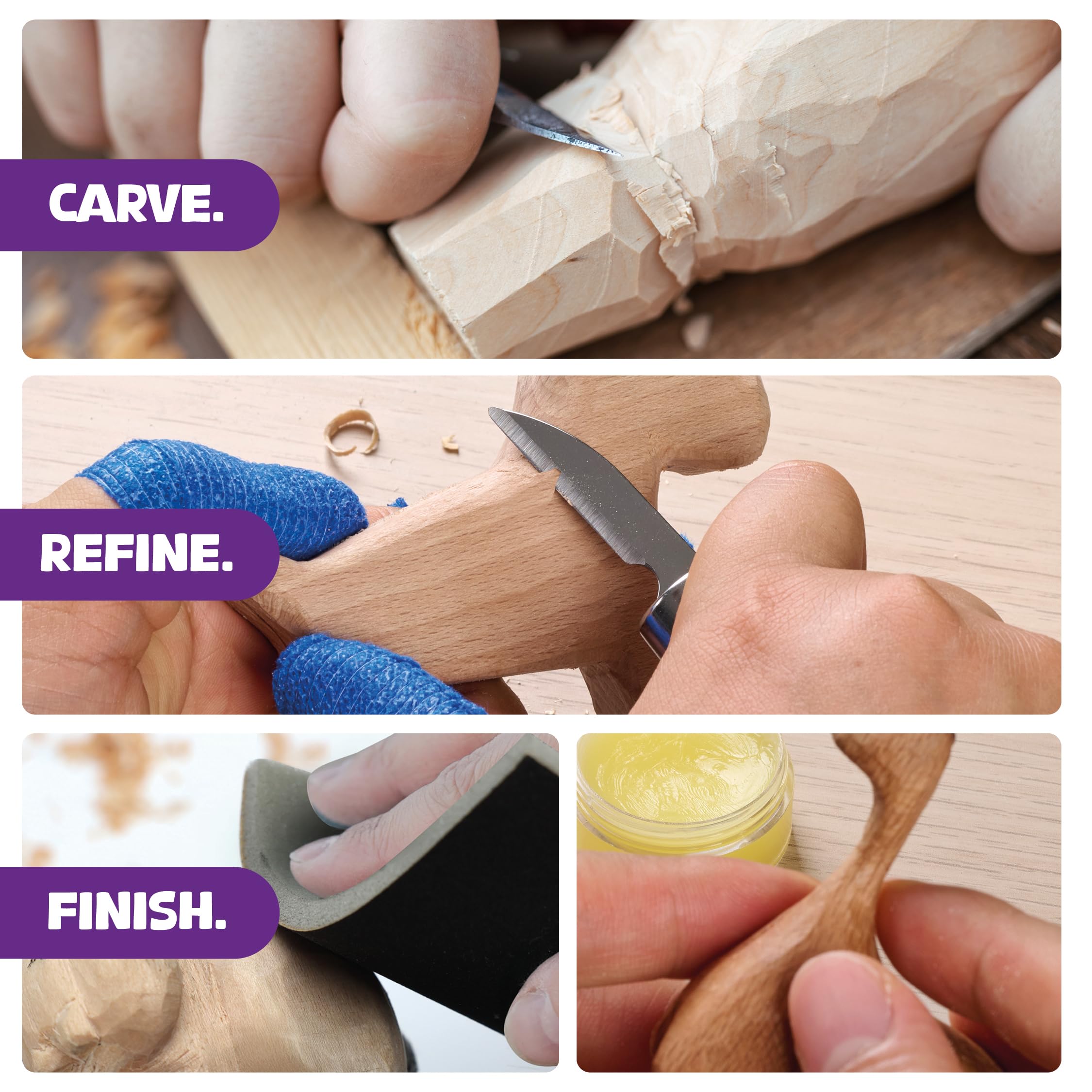 Craft Culture spoon blank ready for shaping, polishing, and finishing.