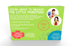 CRAFT KIT Little Monsters kid-friendly projects for solo or group crafting.