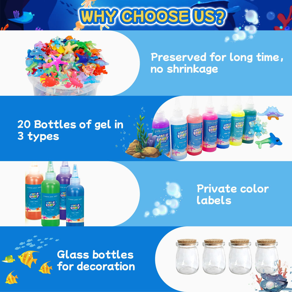 Craft Spot sea creature molds enable imaginative ocean scenes.