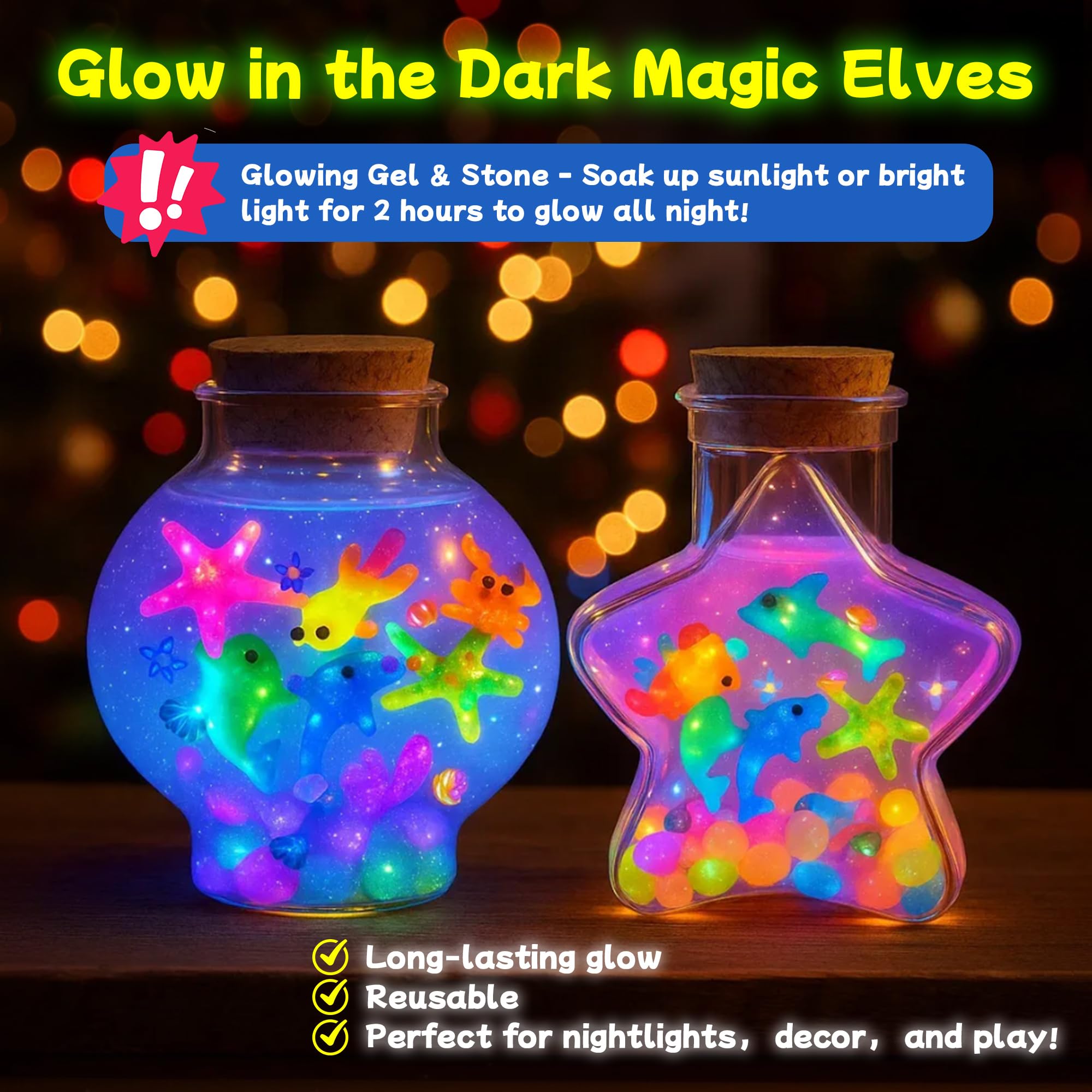 Craft Spot 60ml sparkling gels add twinkling effect