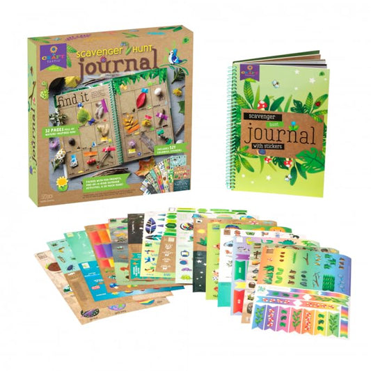 Craft-Tastic Scavenger Hunt Journal pages inside feature prompts for hands-on learning outdoors.
