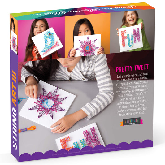Craft-tastic Starburst canvas string art sparks imaginative decorating ideas.