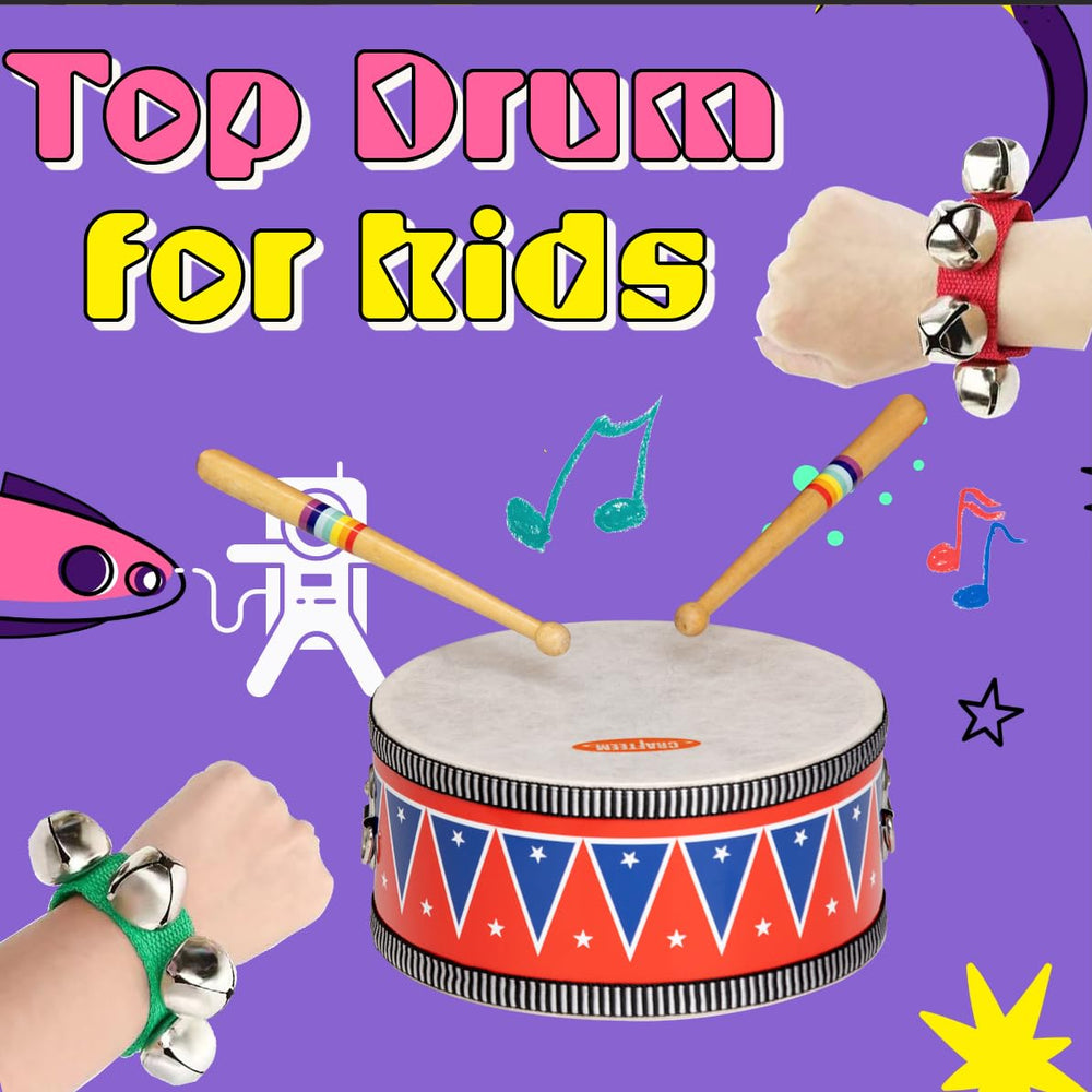 CRAFTEEM wooden baby musical toy provides durable safe exploration for little hands.