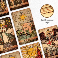 CRAFTERIAN Classic Tarot Set gold foil edges add luxury to every spread.