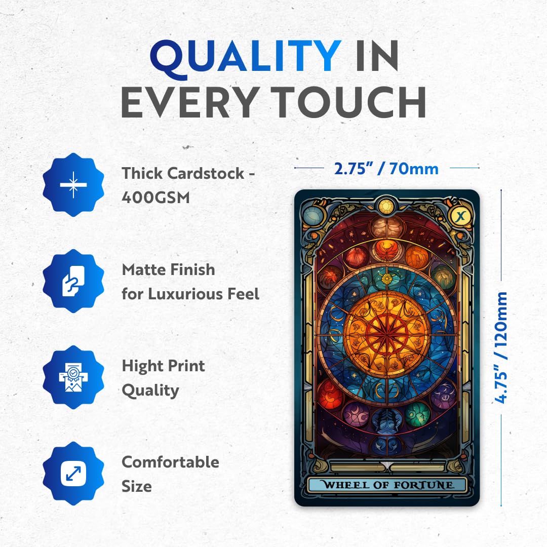 CRAFTERIAN gift-ready tarot deck in sturdy packaging ideal for gifting