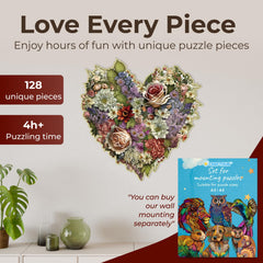 CRAFTHUB Flowers puzzle A3 size 10.8x10.8 inches