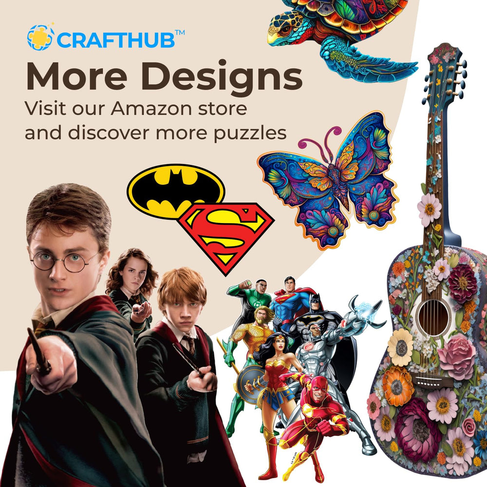 CRAFTHUB Flowers puzzle—great gift for puzzle lovers seeking calm focus