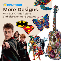 CRAFTHUB Flowers puzzle—great gift for puzzle lovers seeking calm focus