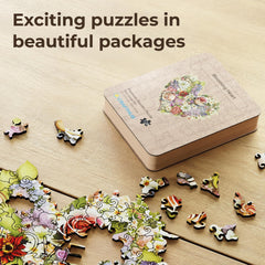 CRAFTHUB Flowers puzzle shown as wall art display