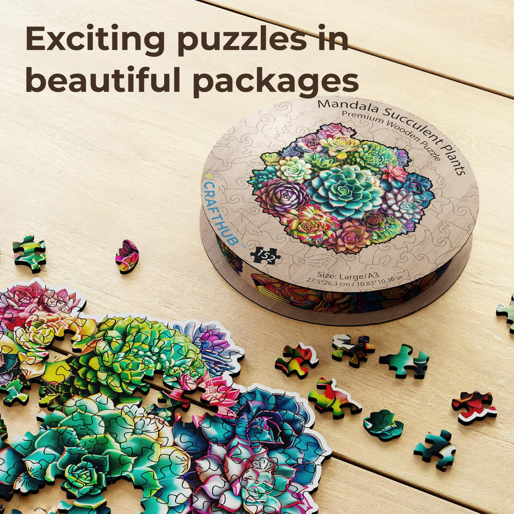 CRAFTHUB Flowers puzzle offers mindful, engaging puzzle sessions.