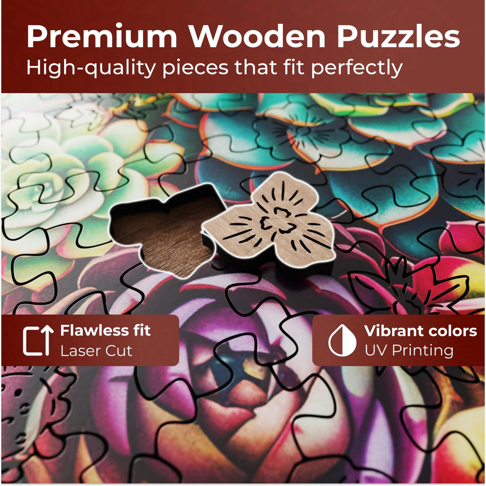 CRAFTHUB Flowers puzzle showing vivid colors and clean edges.
