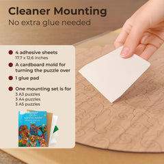 CRAFT HUB Puzzle Saver cardboard flipper helps safely invert puzzles during mounting