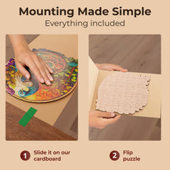 CRAFT HUB Puzzle Saver table grip stickers secure the flipper in place